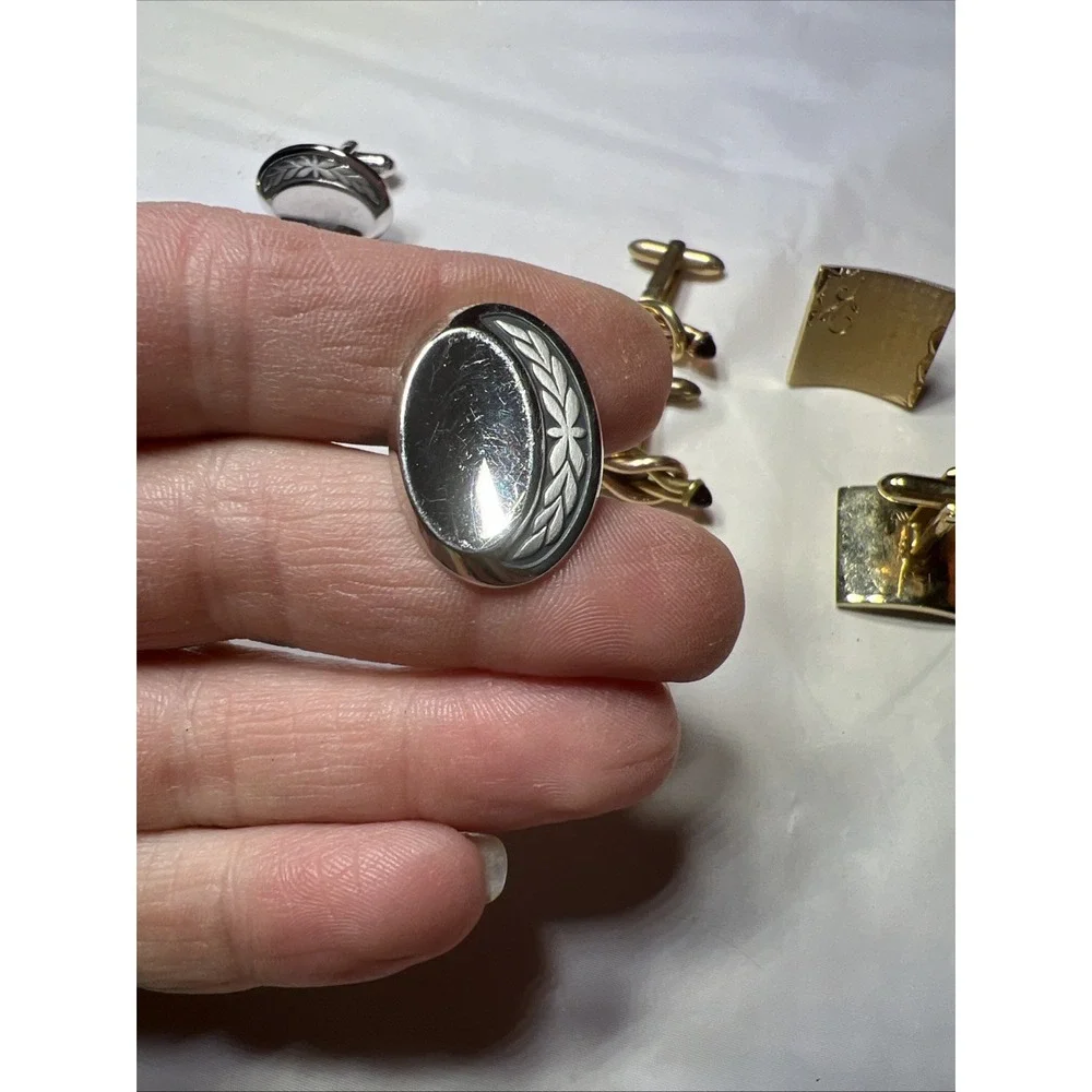 Vintage Cuff Links Lot Of 5